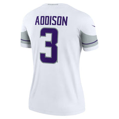 Nike Jordan Addison Minnesota Vikings Women's Alternate Legend Player Performance Top White