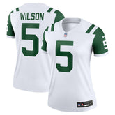 Nike Garrett Wilson New York Jets Women's Alternate Legend Player Performance Top Classic Alternate White