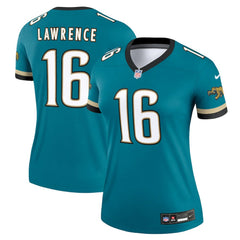 Nike Trevor Lawrence Jacksonville Jaguars Women's Alternate Legend Player Performance Top Prowler Throwback Teal