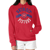Detroit Pistons G-III 4Her by Carl Banks Women's City Pullover Hoodie Red