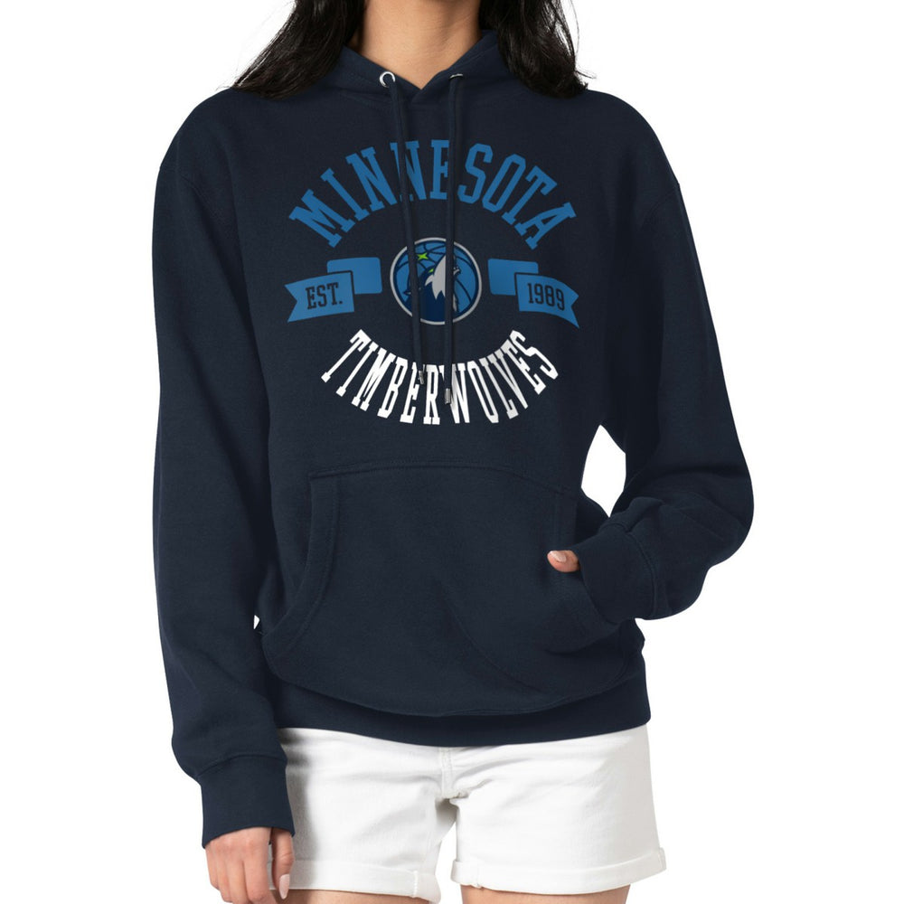 Minnesota Timberwolves G-III 4Her by Carl Banks Women's City Pullover Hoodie Navy