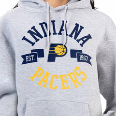 Indiana Pacers G-III 4Her by Carl Banks Women's City Pullover Hoodie Heather Gray
