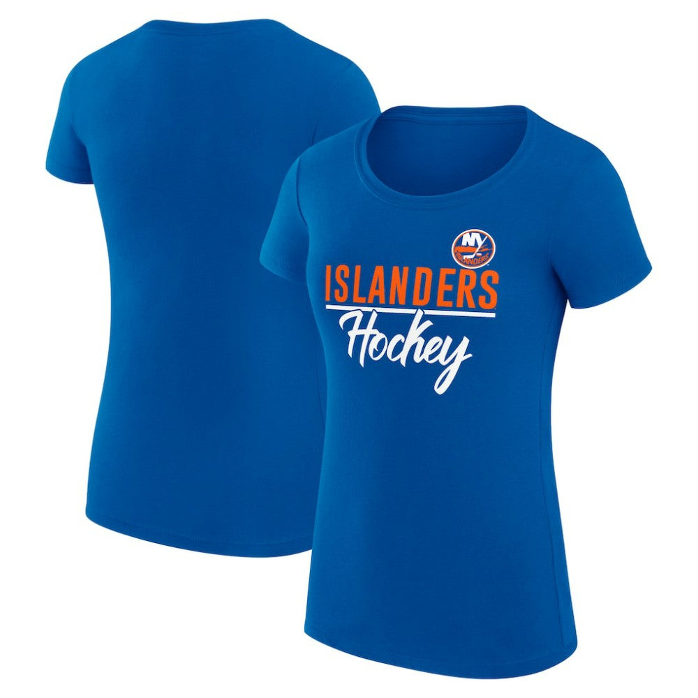 New York Islanders G-III 4Her by Carl Banks Women's Super-Slim Fit Lightweight Team Sport T-Shirt - Royal - NHL 200602495