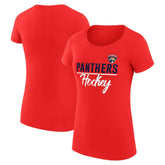Florida Panthers G-III 4Her by Carl Banks Women's Super-Slim Fit Lightweight Team Sport T-Shirt - Red - NHL 200602504