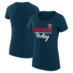 Florida Panthers G-III 4Her by Carl Banks Women's Super-Slim Fit Lightweight Team Sport T-Shirt - Navy - NHL 200602511