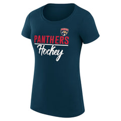 Florida Panthers G-III 4Her by Carl Banks Women's Super-Slim Fit Lightweight Team Sport T-Shirt - Navy - NHL 200602511
