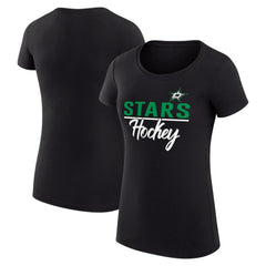 Dallas Stars G-III 4Her by Carl Banks Women's Super-Slim Fit Lightweight Team Sport T-Shirt - Black - NHL 200602525