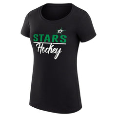 Dallas Stars G-III 4Her by Carl Banks Women's Super-Slim Fit Lightweight Team Sport T-Shirt - Black - NHL 200602525