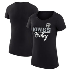 Los Angeles Kings G-III 4Her by Carl Banks Women's Super-Slim Fit Lightweight Team Sport T-Shirt - Black - NHL 200602527