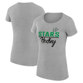 Dallas Stars G-III 4Her by Carl Banks Women's Super-Slim Fit Lightweight Team Sport T-Shirt - Gray - NHL 200602545