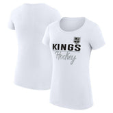 Los Angeles Kings G-III 4Her by Carl Banks Women's Super-Slim Fit Lightweight Team Sport T-Shirt - White - NHL 200602581