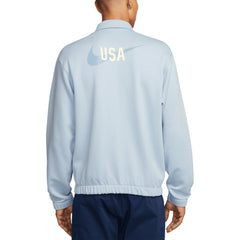 USMNT Club Fleece Harrington Full-Zip Jacket Light Blue - Nike Discount