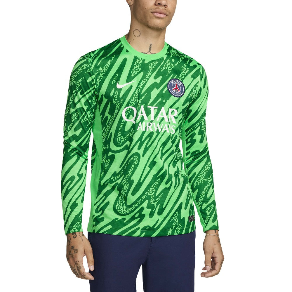 Paris Saint-Germain 2024/25 Goalkeeper Replica Stadium Long Sleeve Jersey Green - Nike sale