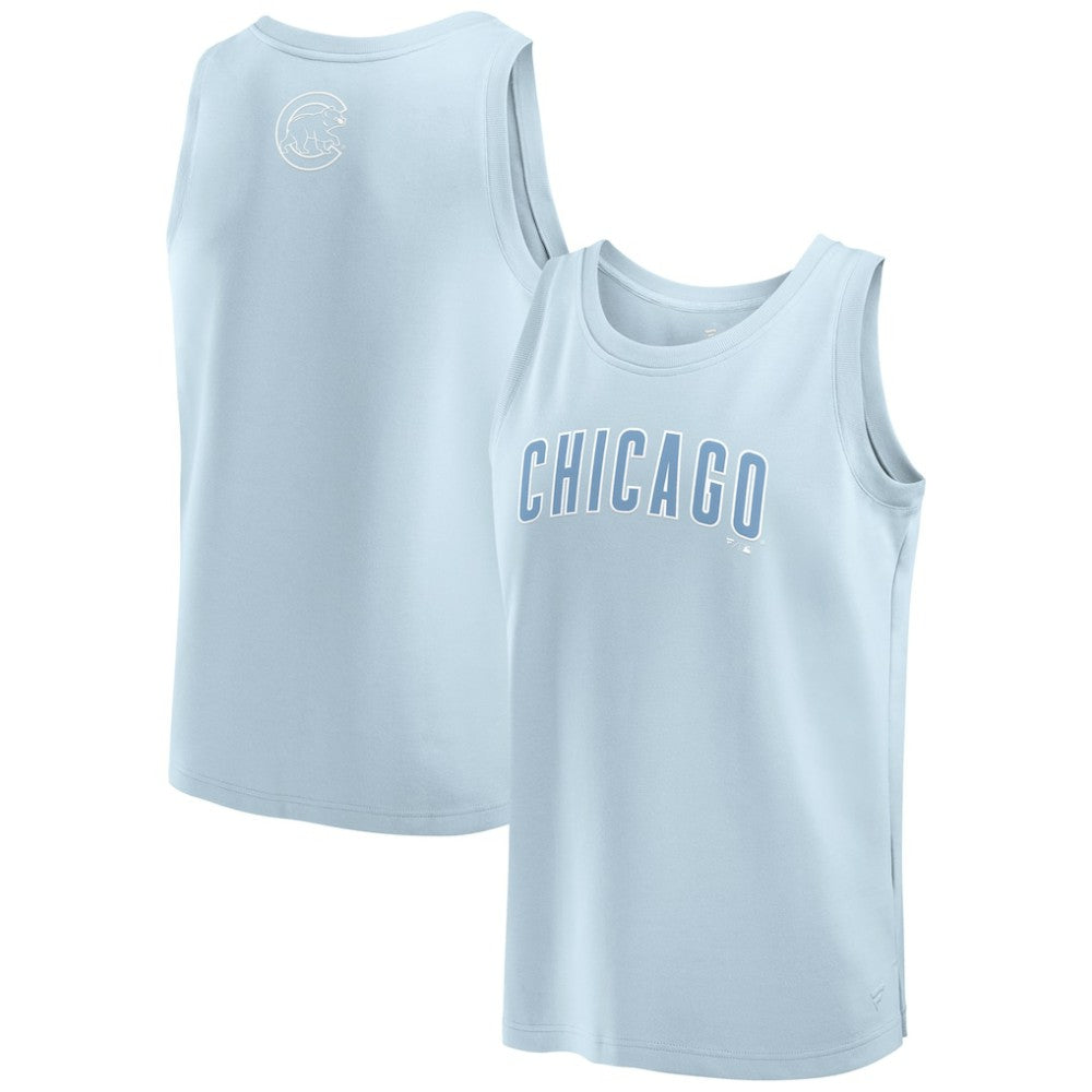 Chicago Cubs Fanatics Elements Tank Top - Light Blue - Fanatics on Sale