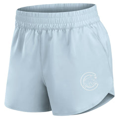 Chicago Cubs Fanatics Women's Studio Woven Vibe Shorts - Light Blue - Fanatics Online