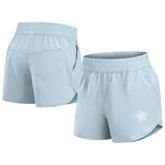 Houston Astros Fanatics Women's Studio Woven Vibe Shorts - Light Blue - Fanatics Discount
