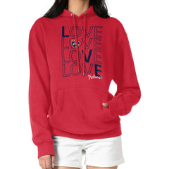 Florida Panthers G-III 4Her by Carl Banks Women's Hockey Love Fleece Pullover Hoodie - Red - NHL 200607213