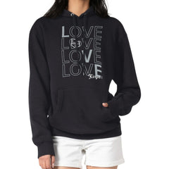 Los Angeles Kings G-III 4Her by Carl Banks Women's Hockey Love Fleece Pullover Hoodie - Black - NHL 200607226