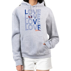 New York Islanders G-III 4Her by Carl Banks Women's Hockey Love Fleece Pullover Hoodie - Gray - NHL 200607255