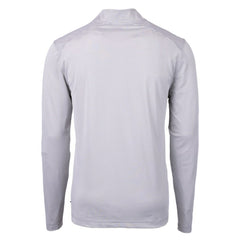 Green Bay Packers Cutter & Buck Virtue Eco Pique Micro Stripe Recycled Quarter-Zip Pullover Top Gray/White