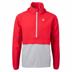 New York Giants Cutter & Buck Charter Eco Recycled Anorak Half-Zip Jacket Red