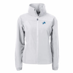 Detroit Lions Cutter & Buck Women's Charter Eco Recycled Full-Zip Jacket Gray