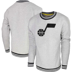 Utah Jazz Stadium Essentials Club Level Pullover Sweatshirt Heather Gray