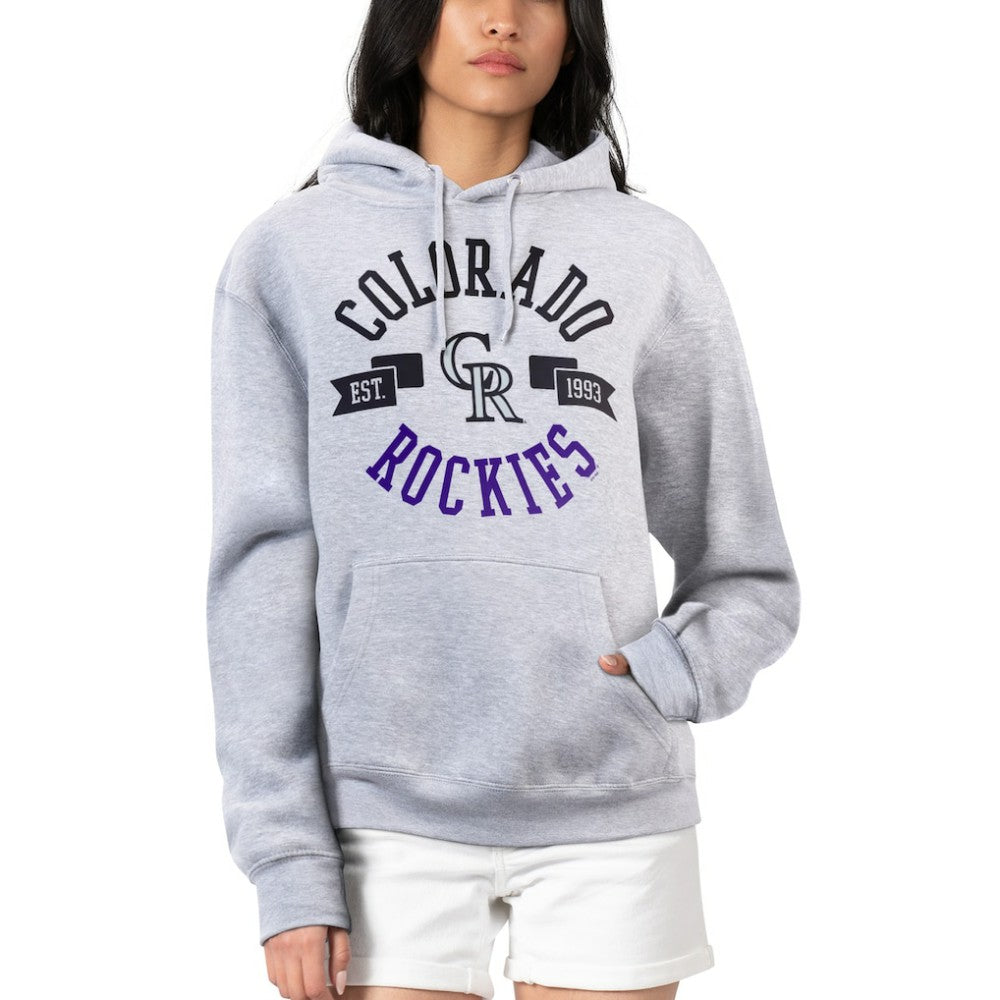 Colorado Rockies G-III 4Her by Carl Banks Women's City Graphic Pullover Hoodie - Heather Gray - MLB Online