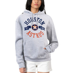 Houston Astros G-III 4Her by Carl Banks Women's City Graphic Pullover Hoodie - Heather Gray - MLB on Sale