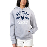 New York Yankees G-III 4Her by Carl Banks Women's City Graphic Pullover Hoodie - Heather Gray - MLB Lifestyle