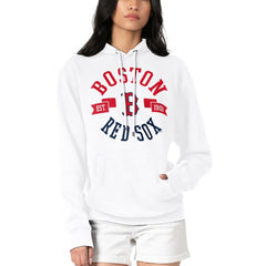 Boston Red Sox G-III 4Her by Carl Banks Women's City Graphic Pullover Hoodie - White - MLB on Sale