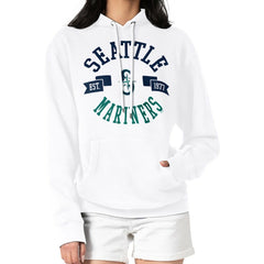 Seattle Mariners G-III 4Her by Carl Banks Women's City Graphic Pullover Hoodie - White - MLB Online