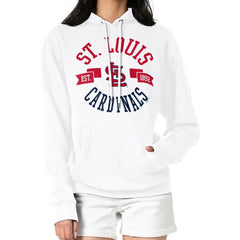 St. Louis Cardinals G-III 4Her by Carl Banks Women's City Graphic Pullover Hoodie - White - MLB Discount
