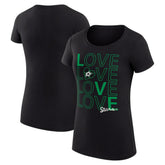 Dallas Stars G-III 4Her by Carl Banks Women's Super-Slim Fit Lightweight Hockey Love T-Shirt - Black - NHL 200617472