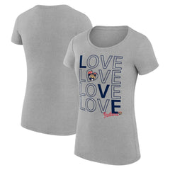 Florida Panthers G-III 4Her by Carl Banks Women's Super-Slim Fit Lightweight Hockey Love T-Shirt - Heather Gray - NHL 200617510