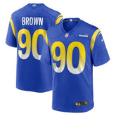 Nike Earnest Brown IV Los Angeles Rams Team Game Jersey Royal