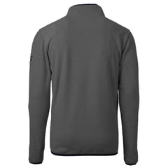 New Orleans Saints Cutter & Buck Throwback Cascade Eco Sherpa Fleece Quarter-Zip Pullover Jacket Gray/Black