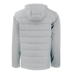 Atlanta Falcons Cutter & Buck Throwback Evoke Hybrid Eco Softshell Recycled Full-Zip Hoodie Jacket Gray