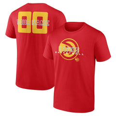 Atlanta Hawks Stellar Personalized Name & Number T-Shirt Red