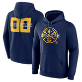 Denver Nuggets Stellar Personalized Name & Number Pullover Hoodie Navy