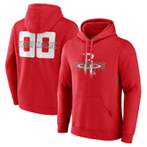 Houston Rockets Stellar Personalized Name & Number Pullover Hoodie Red