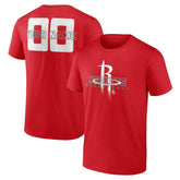 Houston Rockets Stellar Personalized Name & Number T-Shirt Red