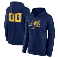 Indiana Pacers Women's Stellar Personalized Name & Number Pullover Hoodie Navy