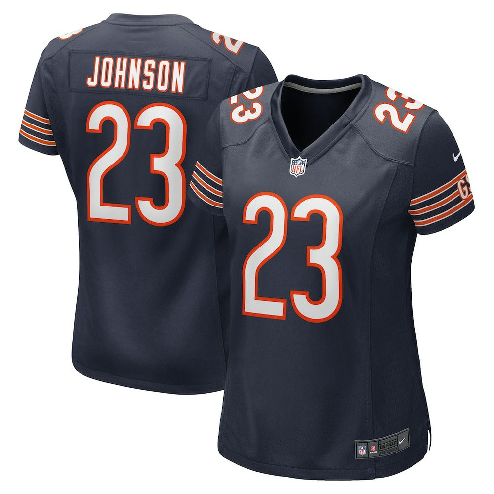 Nike Roschon Johnson Chicago Bears Women's Team Game Jersey Navy
