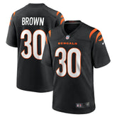 Nike Chase Brown Cincinnati Bengals Team Game Jersey Black