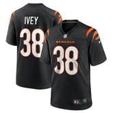 Nike DJ Ivey Cincinnati Bengals Team Game Jersey Black