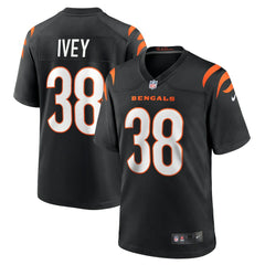 Nike DJ Ivey Cincinnati Bengals Team Game Jersey Black
