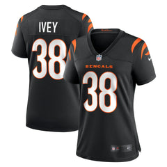 Nike DJ Ivey Cincinnati Bengals Women's Team Game Jersey Black