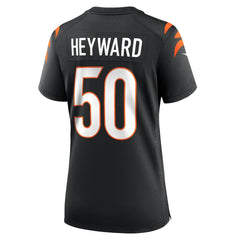 Nike Shaka Heyward Cincinnati Bengals Women's Team Game Jersey Black