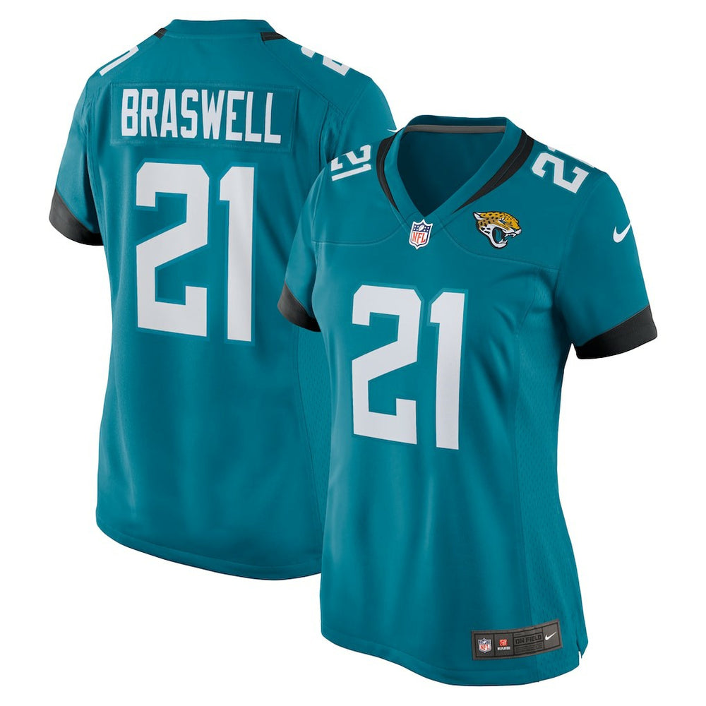 Nike Christian Braswell Jacksonville Jaguars Women's Team Game Jersey Teal